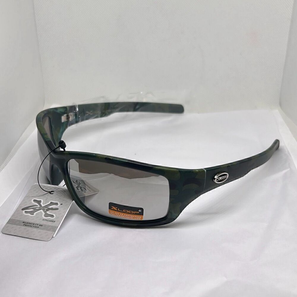 X-Loop Camouflage Mirrored Mens Sunglasses